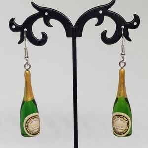 "HOLIDAY SPIRITS" - One Pair of Mini Bottle Earrings